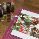 マステでクリスマスカード作り｜アトランダムに重ねて楽しむ
